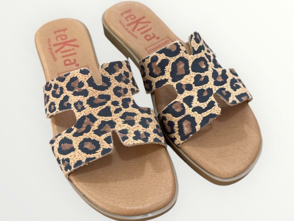 CHANCLA LEOPARDO