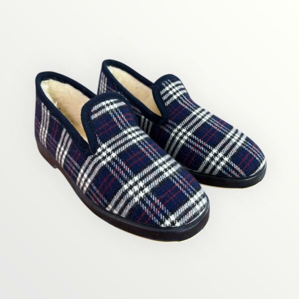 ZAPATILLA PAÑO CUADROS 284